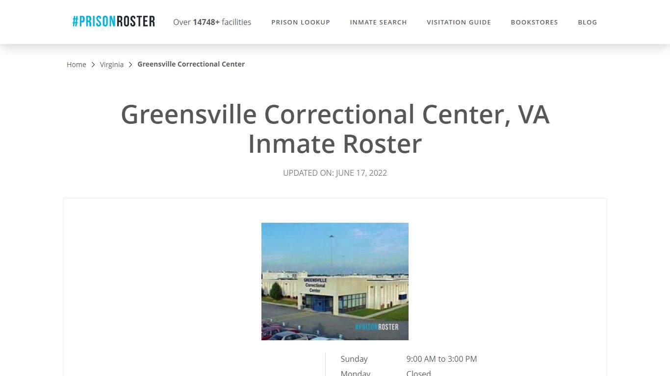 Greensville Correctional Center, VA Inmate Roster - Prisonroster