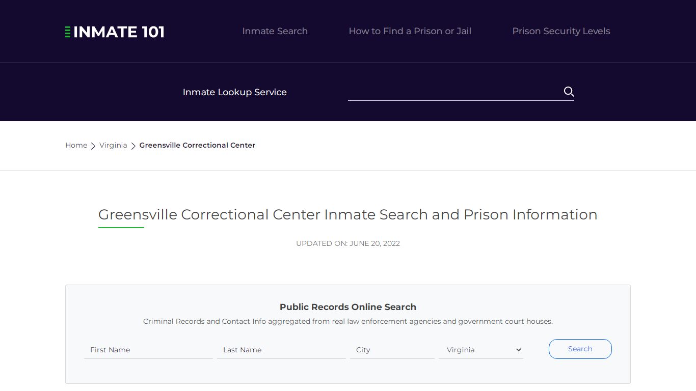 Greensville Correctional Center Inmate Search, Visitation, Phone no ...